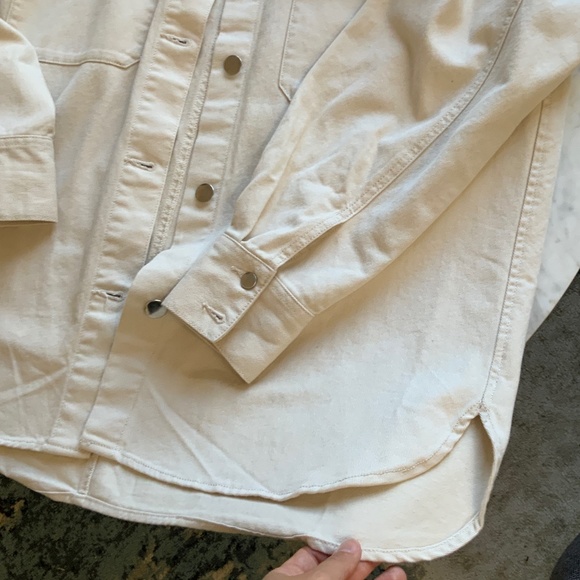 π BNWT Oversized Denim Shirt Jacket - Picture 3 of 7